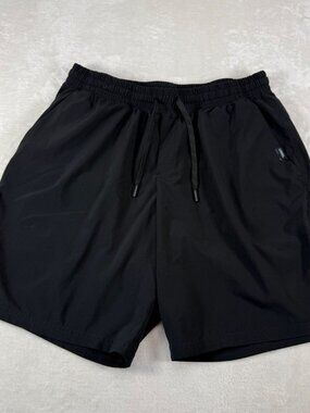 UNRL Stride Shorts Black Mens XL Athletic Performance Gym Workout Running Traini